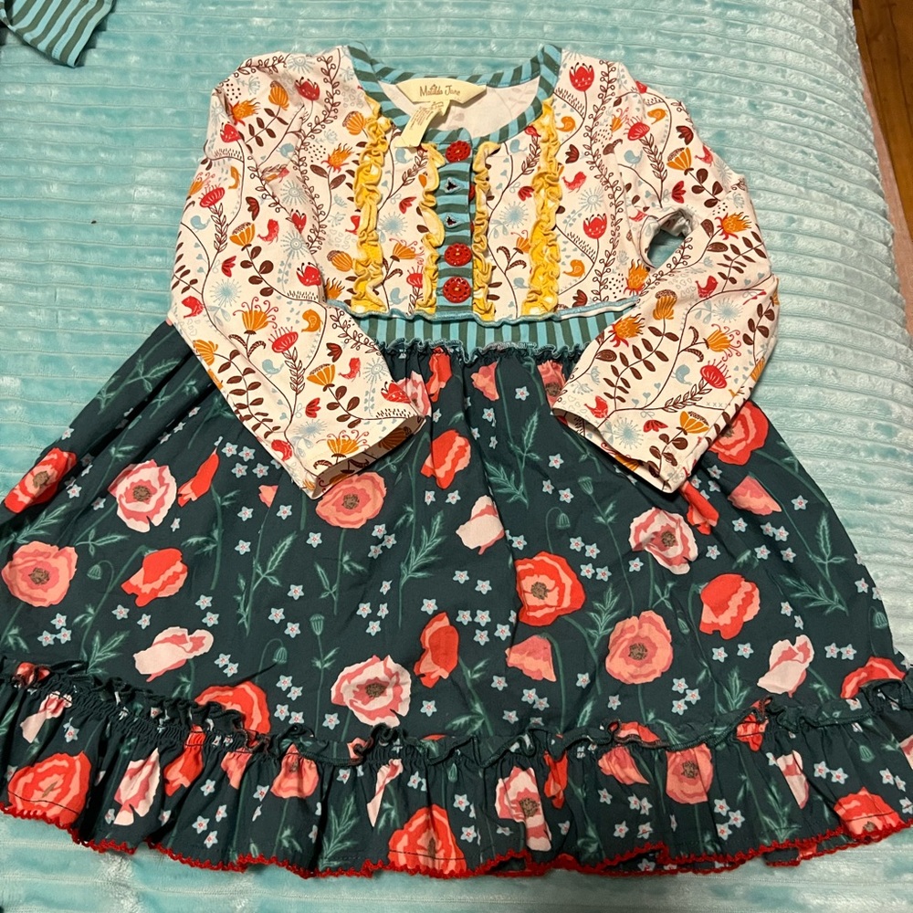 Matilda Jane Floral Dress with Ruffle Detail